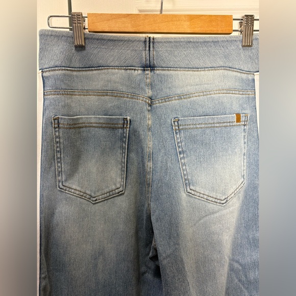 New Halara Flex™ High Waisted Stripe Wide Leg Flowy Casual Jeans MEDIUM Light - Picture 7 of 10